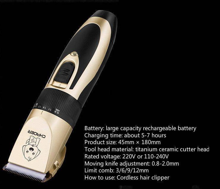 The Complete Pet Grooming Kit: Hair Trimmer And Electric Nail Clippers Set