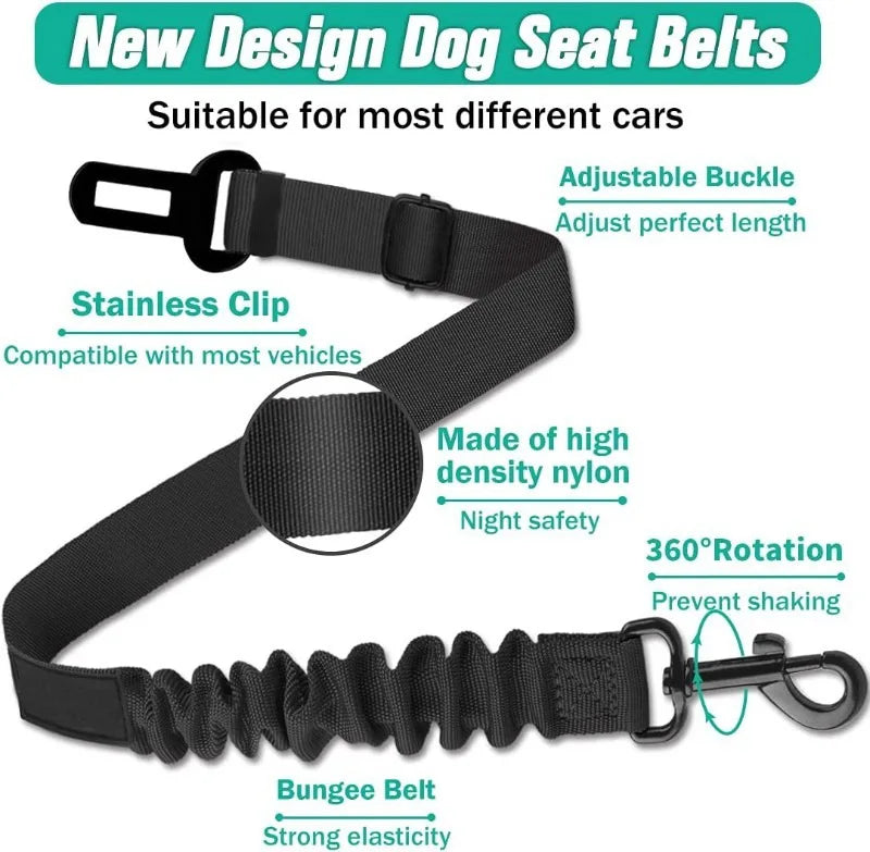 Car Dog Safety Buckle Nylon Seat Belt