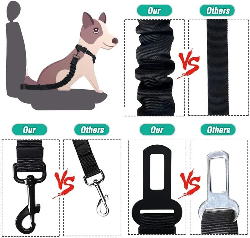 Car Dog Safety Buckle Nylon Seat Belt