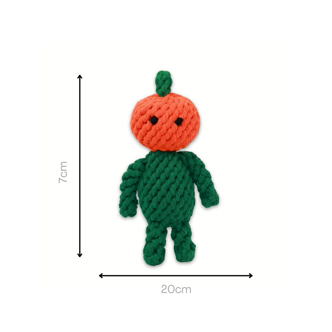 Adam the Pumpkin Baby Rope Toy
