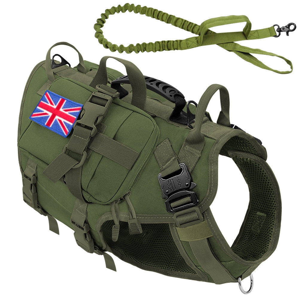 Tactical Dog Harness Military No Pull Pet Harness Vest