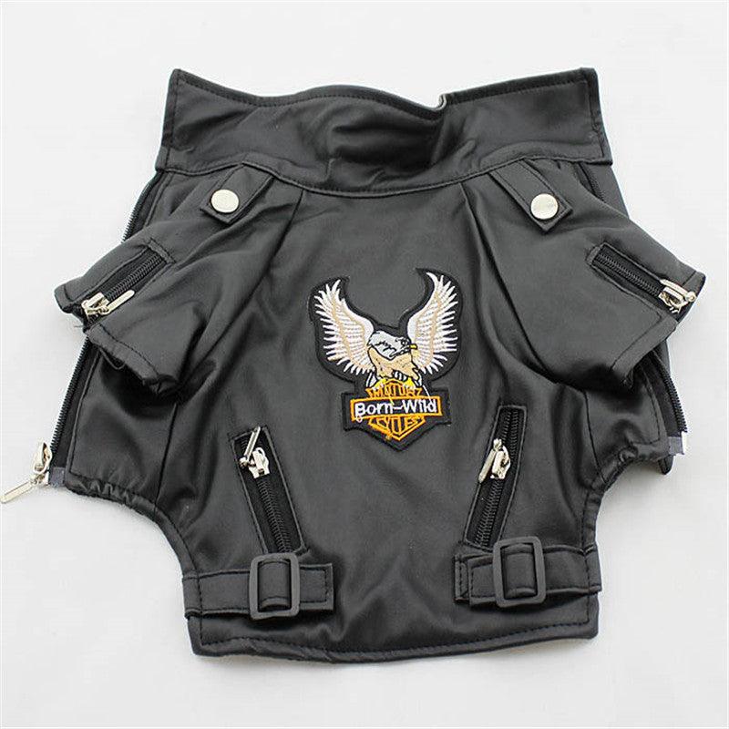 Luxury Leather Dog Coat - Chic And Stylish Pet Outerwear
