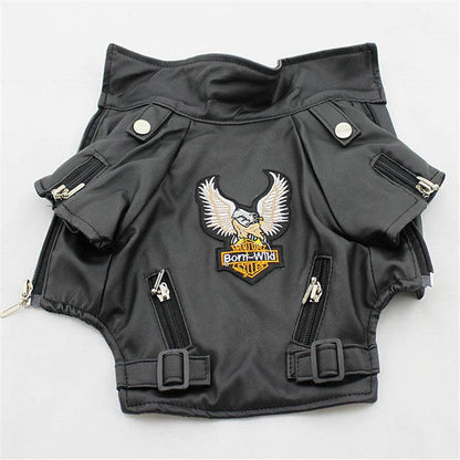 Luxury Leather Dog Coat - Chic And Stylish Pet Outerwear