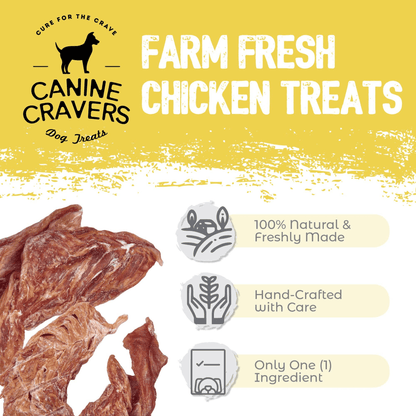 Farm Fresh Single-Ingredient Chicken Breast Treats for Pets