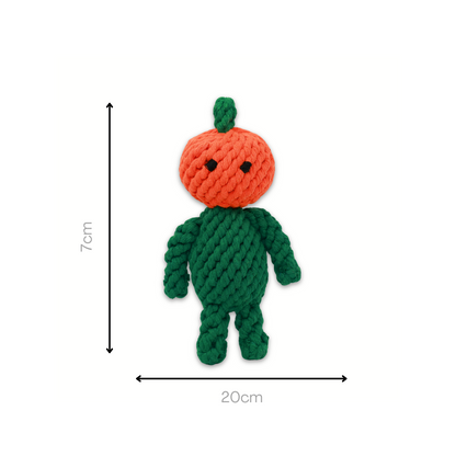 Adam the Pumpkin Baby Rope Toy
