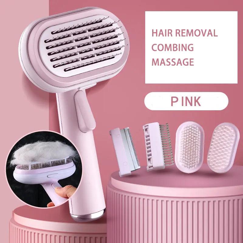 Ultimate Pet Grooming & Massage Tool for Fur and Shedding Care