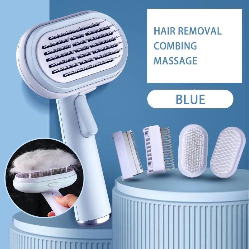 Ultimate Pet Grooming & Massage Tool for Fur and Shedding Care