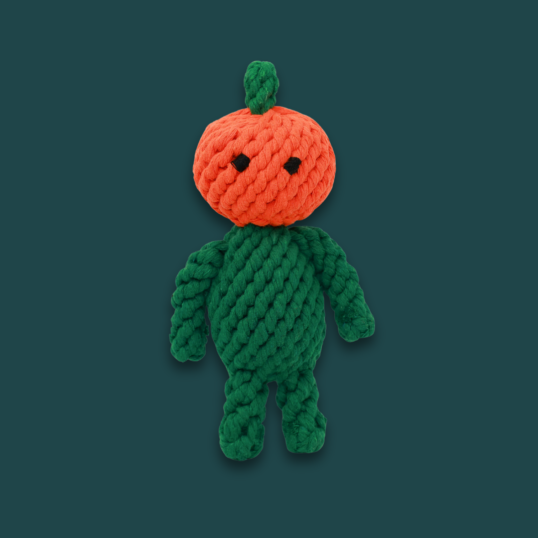 Adam the Pumpkin Baby Rope Toy