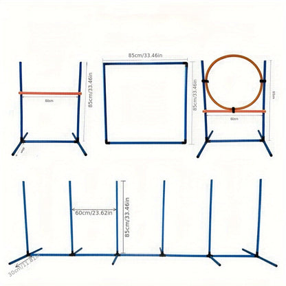 Dog Agility Training Set for Home & Pro Use