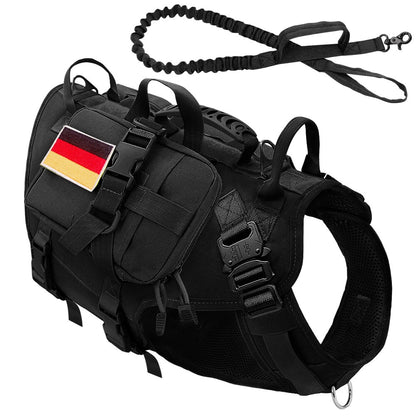 Tactical Dog Harness Military No Pull Pet Harness Vest