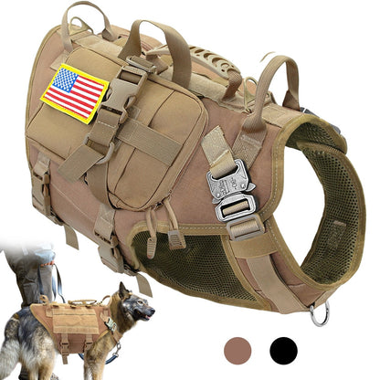Tactical Dog Harness Military No Pull Pet Harness Vest